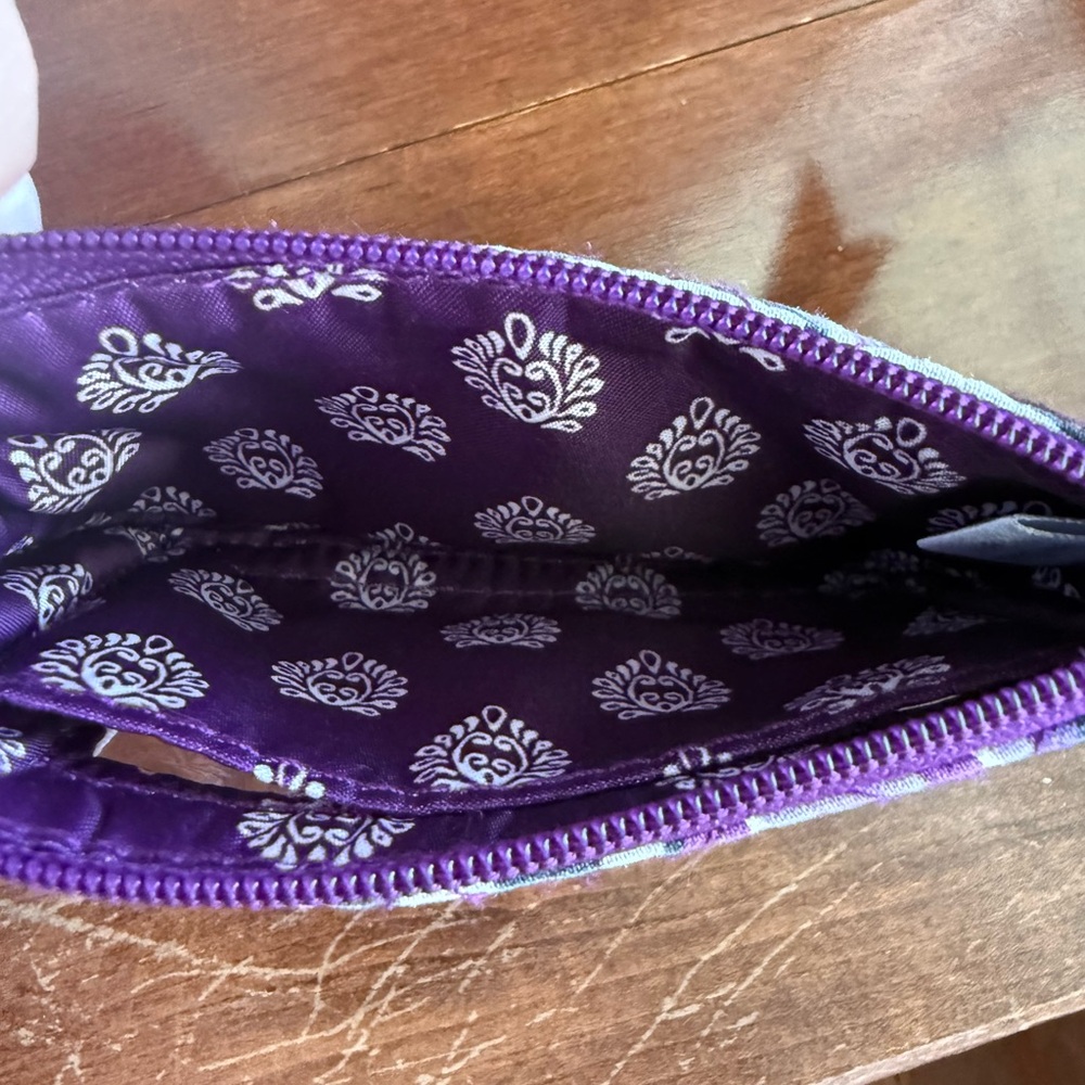 Purple Floral Vera Bradley ID Card holder. - Picture 2 of 5
